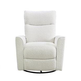 Storkcraft davenport upholstered online swivel glider